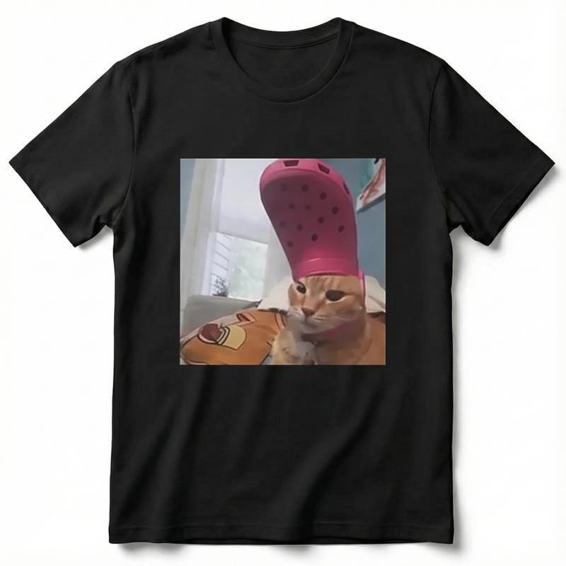 Men's Customized Casual Cotton Crew Neck T-Shirt - Menswear Tops, All Seasons, Matching Cat Couples Shirt, Valentine's Gift, Do Not Bleach