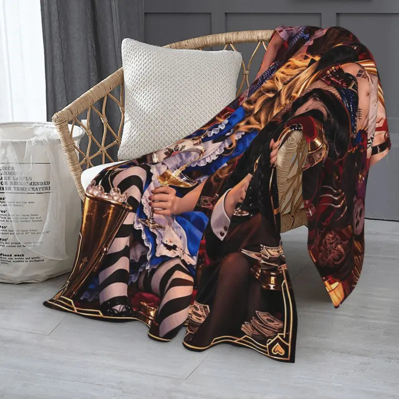Halloween-M Blanket All Season Sofa Bedroom Chairs Dorm Couch Camping Soft Warm Cozy Bed Fleece Throw Gift for Men Women Boy Girl