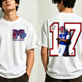 Men's Round Neck Short-Sleeve Casual Fabric MVP 17 Football Game Day Fan T-Shirt, Unisex Menswear Go Bills Tee