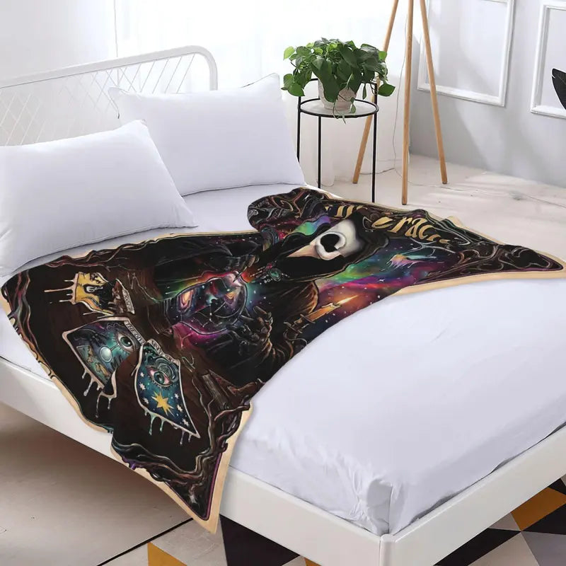 Halloween-M Blanket All Season Sofa Bedroom Chairs Dorm Couch Camping Soft Warm Cozy Bed Fleece Throw Gift for Men Women Boy Girl