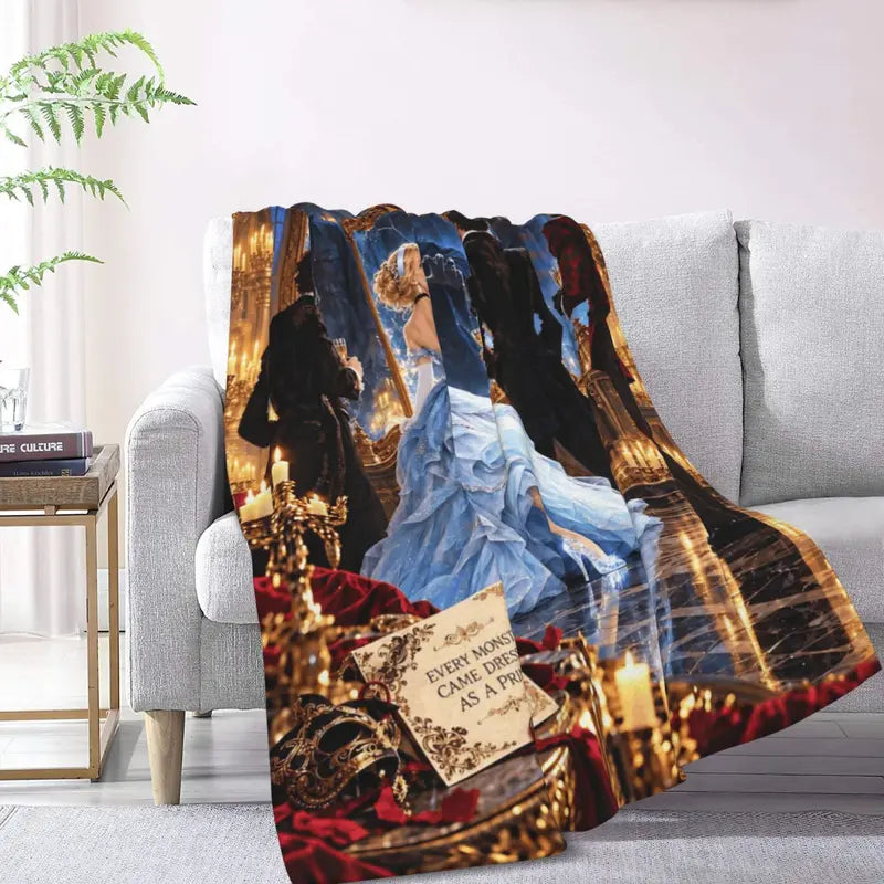 Halloween-M Blanket All Season Sofa Bedroom Chairs Dorm Couch Camping Soft Warm Cozy Bed Fleece Throw Gift for Men Women Boy Girl