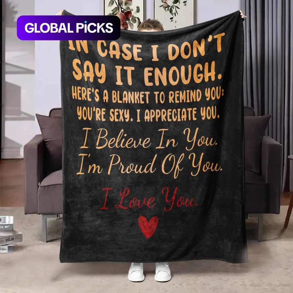 Letter Pattern Flannel Blanket, 1 or 2 Pieces Soft Throw Blanket, Warm Nap Blanket for Air-Conditioned Rooms, Cozy Home & Office Gift for Your Loved One #GLOBAL PICKS
