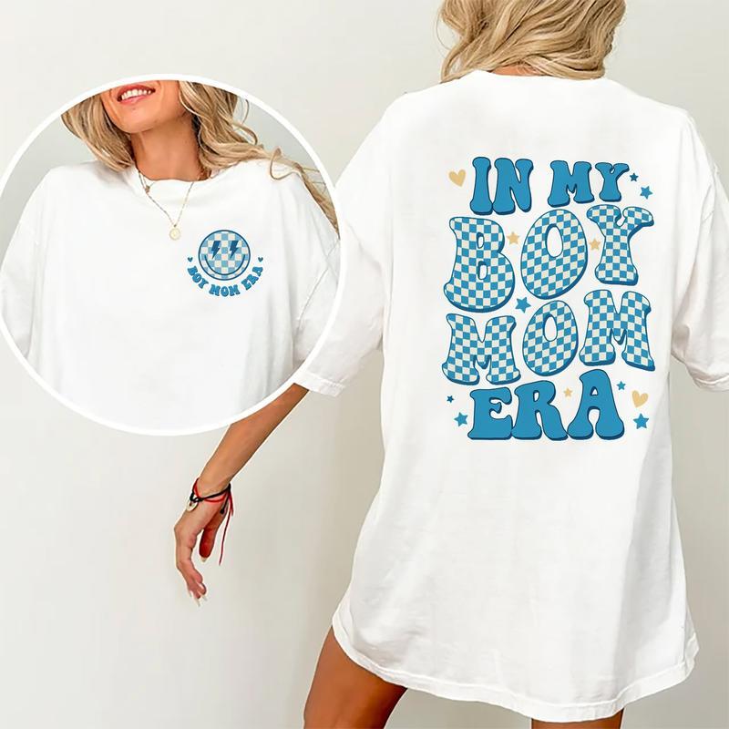 In My Boy Mama Era Tee - Trendy Graphic Unisex Mom Shirt, Perfect Daily Wear & Gift for Boy Moms