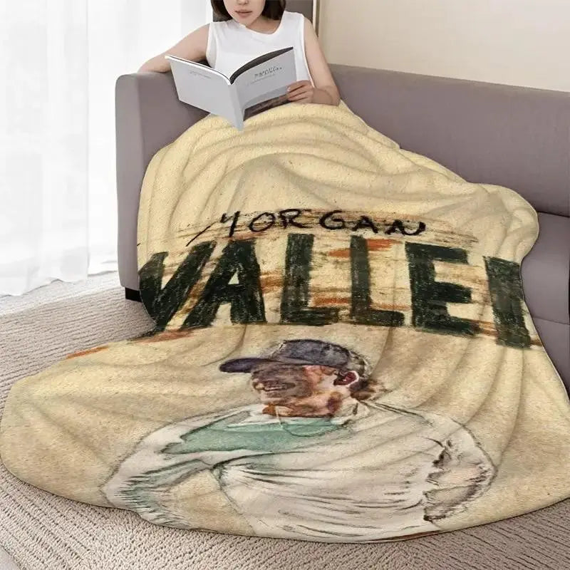 Wallen Singer Celebrity Theme Flannel Fabric Blanket - Lightweight Carry, Portable, Colorful, Soft Fleece, Contemporary Look, Fan Gift Pick, Sofa & Bed Use, All Season Home Decor, Black Friday Deal