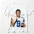 Tony Romo Signature Middle Finger Adults and Youth T-Shirt, teen boys clothing, Dallas Football merch, men's stuff, game day shirt, mens clothing, youth clothing, gift for him & her, streetwear