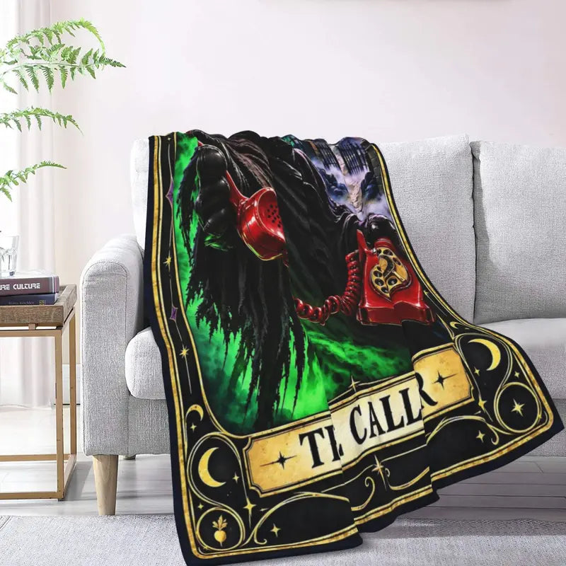 Halloween-M Blanket All Season Sofa Bedroom Chairs Dorm Couch Camping Soft Warm Cozy Bed Fleece Throw Gift for Men Women Boy Girl