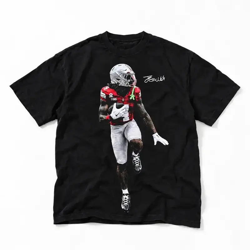 Jeremiah Smith Heisman Adults and Youth T Shirt Teen Boys Clothing Football Merch Men Stuff Game Day Shirt Mens Clothing Youth Clothing Gift for Him Her Streetwear short sleeve
