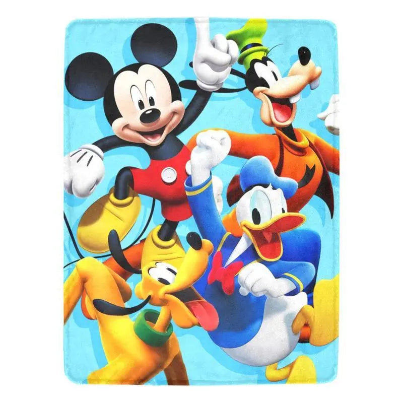 Disney Mickey Mouse and Friends Vintage Fleece Graphic Throw Blanket - Soft, Comfortable Home & Travel Bedding, Ideal Holiday Gift