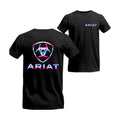 Ariat T-shirt - Modern Gradient Logo Design, Stylish And Bold, Perfect For Outdoor And Country Enthusiasts, Casual Wear, able, Summer, Unisex