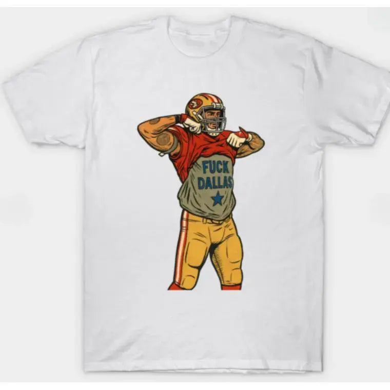 Vintage San Francisco City T‑Shirt, Rivalry Football Tee, Retro Comic Style Casual Short Sleeve Fan Apparel Gift for Game Supporters # SanFrancisco # FootballTee # RetroSports # GameDay # RivalryVibes