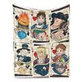 Studio Ghibli Anime Character Themed Plush Flannel Cozy Throw Blanket - 30x40, Skin-Gentle, Travel-Light, Blanket Gifts for Kids, Kid-Friendly Gift Suitable for Sofas, Home