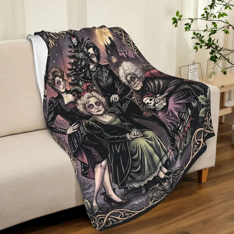 Halloween-M Blanket All Season Sofa Bedroom Chairs Dorm Couch Camping Soft Warm Cozy Bed Fleece Throw Gift for Men Women Boy Girl