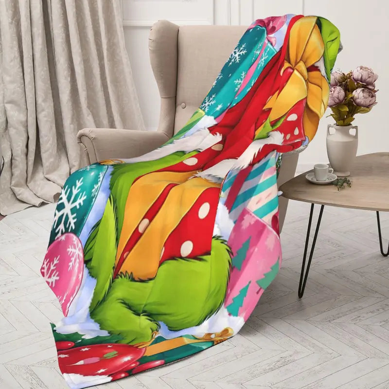 Halloween-M Blanket All Season Sofa Bedroom Chairs Dorm Couch Camping Soft Warm Cozy Bed Fleece Throw Gift for Men Women Boy Girl