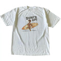 Men's Unisex Curious George Surfs Up Vintage Graphic Tee - Pure Cotton Casual Customized Cartoon Print, Animal-Inspired Gothic Grunge 2000s Emo Scene Amity Affliction Style Short-Sleeve Streetwear Top
