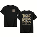 Boys' Christian Graphic T-Shirts - Youth Tee Shirt, Kids Clothing Boys, Faith-Themed Text, Religious Graphic Prints, Acid Wash Bible Verse Kids' Tops