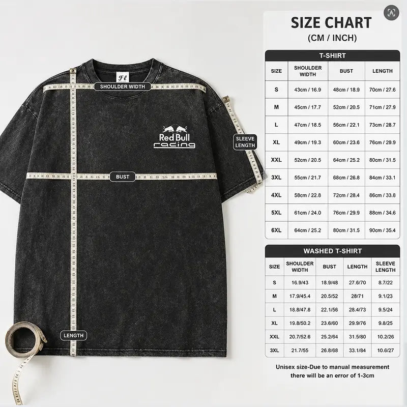 Men's Washed Short-Sleeve Graphic T-Shirt - Unisex Vintage Preppy Print Cotton Clothes, Black White Racing Bull Head Starboy Geometric Designs, Minimalist Double-Sided Round Neck Casual Streetwear, Cool Gifts for Guys, Cold Machine Wash-Dry Clean, Vintage