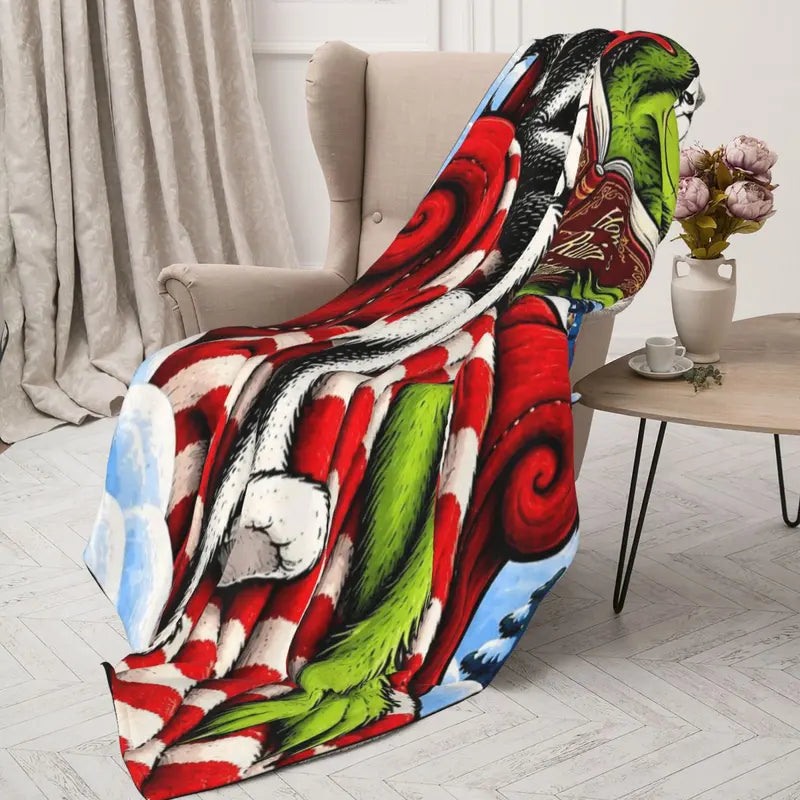Halloween-M Blanket All Season Sofa Bedroom Chairs Dorm Couch Camping Soft Warm Cozy Bed Fleece Throw Gift for Men Women Boy Girl