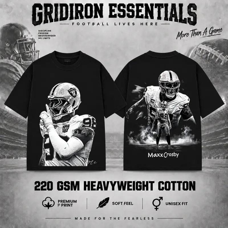 Maxx Crosby #98 V3 The Condor Football T-Shirt, Hoodie & Sweatshirt, Premium 100% Cotton Fan Shirt, The Condor Crosby Fans Apparel, American Football Graphic Shirt, Game Day Outfit, Touchdown Style, Streetwear Pullover Hoodie Gift