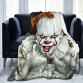 Clown Horror Luxury Throw Blanket Warm Soft Flannel Bed Blanket for Living Room Sofa Bedroom Decor Young Adults Men Women Boy Girl Gift Gifts
