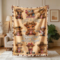 Highland Cow & Dr Pepper Flannel Blanket, Funny Graphic Throw Blanket, Soft Cozy Blanket, Large Size, Soft and Lightweight, Perfect for All Seasons, Ideal for Bed, Sofa, Office, Camping, Travel, Soft Throws Blanket