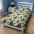 Rustic Tree Print Microfiber Poly Super Soft Blanket - Breathable, Classic, All Seasons, Fluffy, Washable, Warm Farmhouse Vintage Home Decor for Couch Bed, Birthday Christmas Gifts, Easy Machine Upkeep