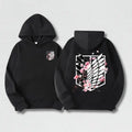 Men's Attack on Titan Graphic Hoodie - Menswear Streetwear Clothing, Harajuku Anime Pullover, Cool Dacron Clothes for Party & Halloween Outfits, S Size Tops, Casual Fashion Apparel, T-Shirt