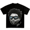 Anthony Edwards Bold Graphic Unisex Soft Cotton T-Shirt - Short-Sleeve Classic Crew Neck, Slim-Fit Cut, Comfortable Gym & Casual Everyday Basketball Themed Pullover, Graphic Tops, Customizable Clothes