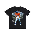 Men's 90's Look Casual Round Neck Shortsleeve Customized Bo Nix Graphic Tee - All-Season Menswear, Male Fit