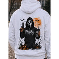 [A piece of clothing]Hubby Wifey Halloween Spooky Season Couple Matching Hoodies Casual Street Style Fleece Fabric Pullover Hooded Sweatshirt Tops Trendy for Women for Men