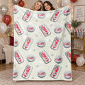 Diet Coke Bottle Cap Slogan Print Flat Velvet Blanket - Soft Comfy, Machine Washable, Easy to Care For, Stylish Fleece Throw for Indoor & Outdoor Lounging, Summer Bedding Gift (Sohochic)