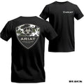 Ariat T-shirt - Camo Shield Unisex Military-style Tee For Outdoor, Hunting & Everyday Wear - Soft, Breathable & Durable Fabric Menswear Top Man