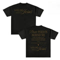 Men's Unisex Pure Cotton Casual Round Neck Slogan T-Shirt - Dear Person Behind Me, Love Like Jesus Religious Bible Verse Gift, Comfort Colors Crewneck, Grunge All-Seasons Casual T-Shirts Everyday Basics Top