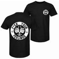 Men's Short-Sleeve Round Neck Cotton Fabric Skull Graphic T-Shirt - Bold "F*ck Your Feelings" Statement Limited Edition Menswear Streetwear Casual Angel Top for Versatile Wear
