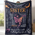 Letter Pattern Blanket with Storage Bag, 1 Count Soft Comfortable Throw Blanket, Warm Napping Blanket for Home Office Travel Camping
