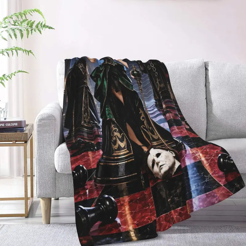 Halloween-M Blanket All Season Sofa Bedroom Chairs Dorm Couch Camping Soft Warm Cozy Bed Fleece Throw Gift for Men Women Boy Girl