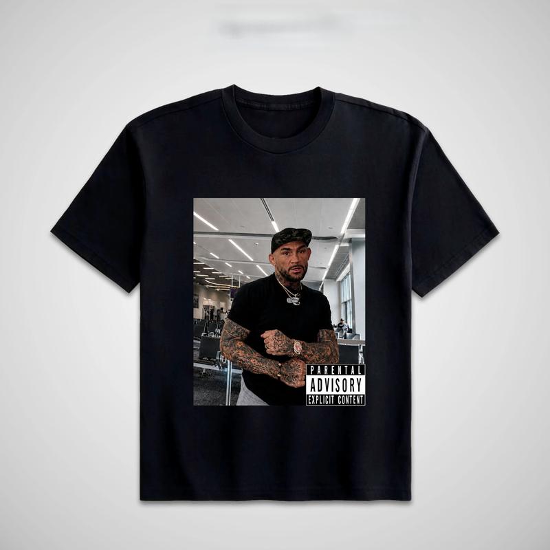 Men's Round Neck Shortsleeve Heavy Cotton Graphic Tee - Customized Dustin Poirier IGBBMN Funny Meme Vintage DTF Print, Unisex Menswear Streetwear Casual Top, Gift for UFC Lovers, Machine Wash Compatible (Dustin Poirier Graphic Men's Shortsleeve T-Shirts)