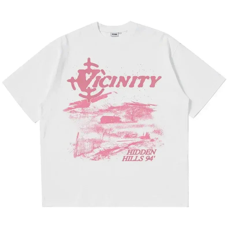 Men's Customized Oversized Cotton Graphic Crew Neck Short-Sleeve Tees - Relaxed Fit, Casual Streetwear, Vintage Y2k Korean Style, Harajuku Aesthetic, Textured Knit Tops with Belle, Princess, Book, Music Note, Mechanic, Jesus Themes