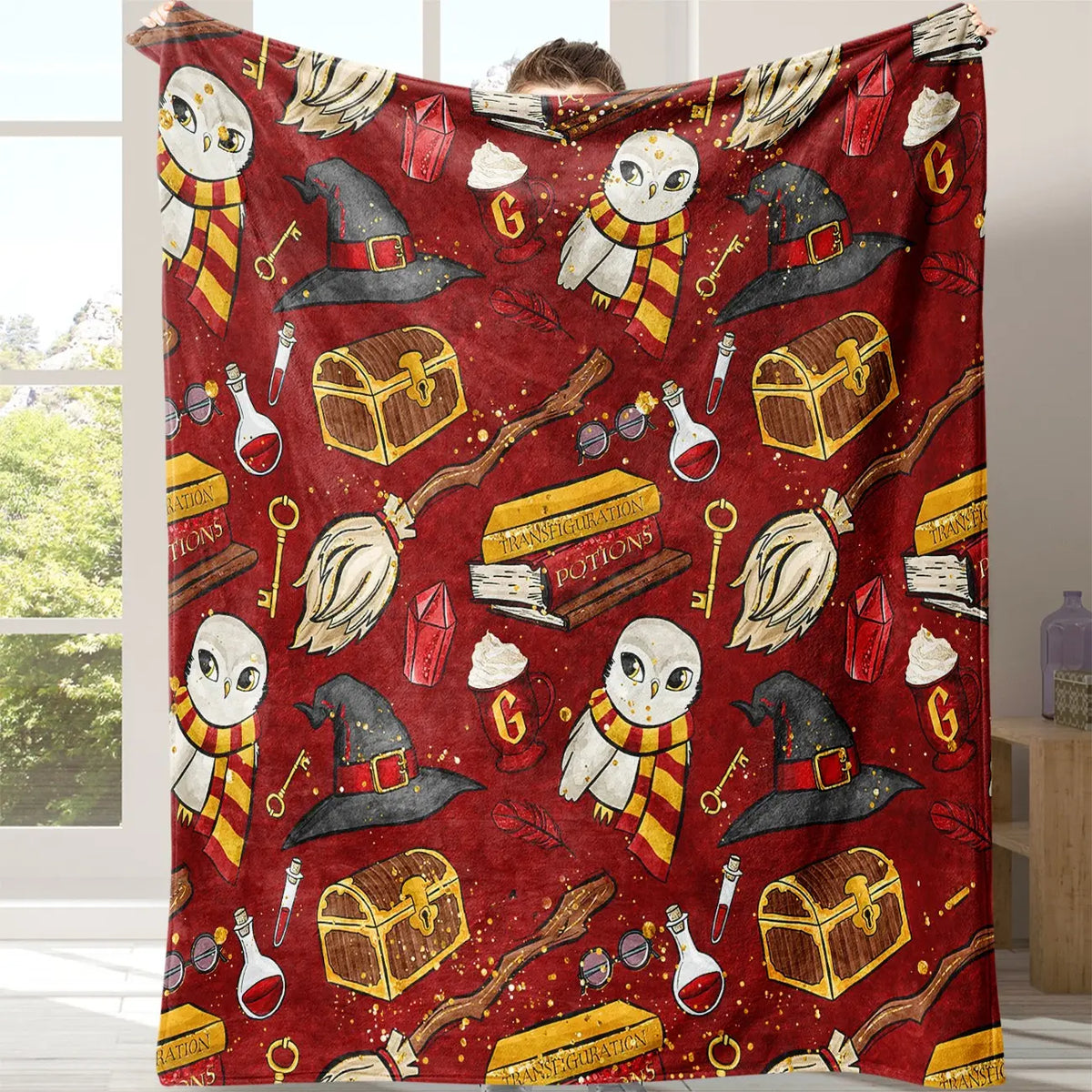 Cartoon Pattern Blanket, Soft Cozy Throw Blanket with Storage Bag, Air-conditioned Room Blanket for Bed, Air Conditioner Blanket, Halloween Decor Warm Napping Blanket for Home & Office, Valentine's Day Gift #GLOBAL PICKS