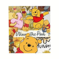 Disney Winnie The Pooh Cartoon Printed Microfiber Blanket - Super Soft, Heartwarming Happy Gift, Decorative Sofa Blanket for Bedroom Couch Summer Bedding, Heartwarming Blanket Gift