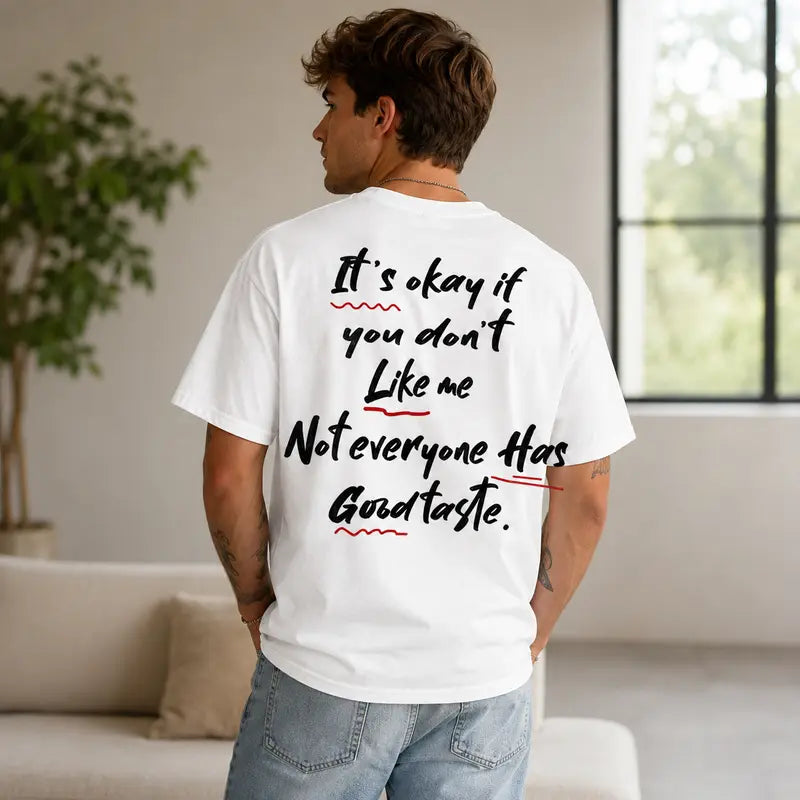 Men's Casual Fit Cotton Round Neck T-Shirt - Short-Sleeve, Stylish Graffiti Graphic Print, Breathable Streetwear Customizable Top, All Season Mens Clothes