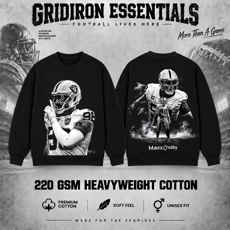 Maxx Crosby #98 V3 The Condor Football T-Shirt, Hoodie & Sweatshirt, Premium 100% Cotton Fan Shirt, The Condor Crosby Fans Apparel, American Football Graphic Shirt, Game Day Outfit, Touchdown Style, Streetwear Pullover Hoodie Gift