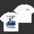 Men's Customized Short-Sleeve Fashion T-Shirt - Unisex Fit, Round Neck Soft Cotton Graphic Vintage Tee, "Love Yourz" Lyrics Art, Casual Streetwear Hip-Hop Biker Menswear Top