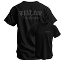 Men's 'Built for Violence' Graphic Tee - 100% Soft Cotton Crew Neck Workout Top, Breathable Fitness Shirt, Casual Fitness Wear, Machine Washable Men's Shirts Graphic Tee