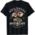Men's Unisex Soft Cotton Vintage Graphic T-Shirt - Aqua Tofana Apothecary Feminist Print, Crew Neck, Short Sleeve, Customized Normal Type, All Seasons Casual Top, Machine Washable, Do Not Bleach