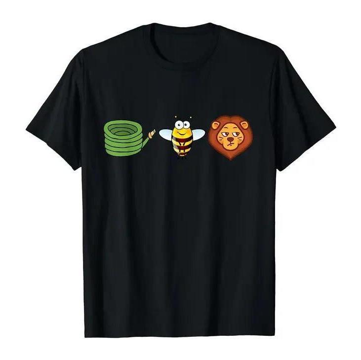 Hose Bee Lion Mens T Shirts Cotton Short Sleeve T-Shirt Crew Neck Tees Casual Shirt,Men's,Regular,Fit Textured Knit Top,belle,princess,book tee,outdoor,grade,,baby,dee,music,note,,graphic,del,padre,,mechanic,,bible,verse,hoodie