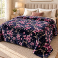 Ultra-Soft cherry blossom   King-Size Flannel Throw, Cozy Bedding Linen for Home Use