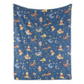 Disney Winnie the Pooh Star Pattern Flannel Fleece Throw Blanket, Anti-Fade Graphic Design, Breathable Warm Fluffy Soft, Multi-Size Bedding, Cozy Home Use, Blankets for Sofa, Travel-Friendly Holiday Gift, Breathable Warm Blanket