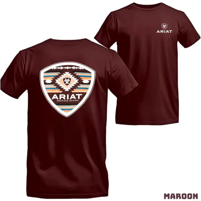 Ariat T-shirt, Men's Boot Barn Exclusive Logo Short Sleeve Graphic T-shirt, Outdoorswear, Streetwear, Gift For Him