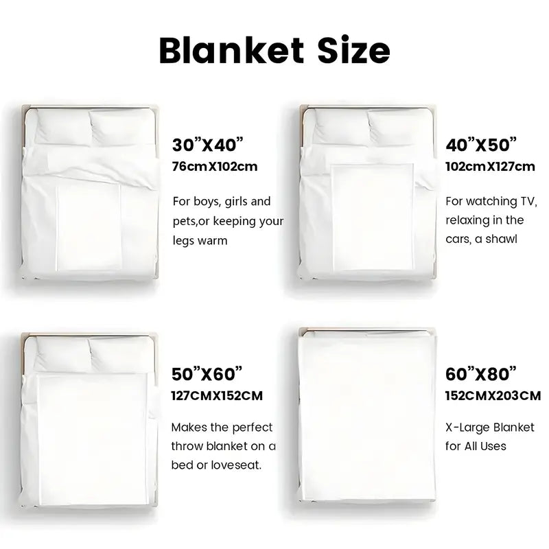 Chick-fil-A Themed Acrylic Throw Blanket - 280GSM Lightweight Durable Breathable All-Season Blanket with Fun Food Theme Pattern, Living Room/Dining Area Accessory, Playful Design