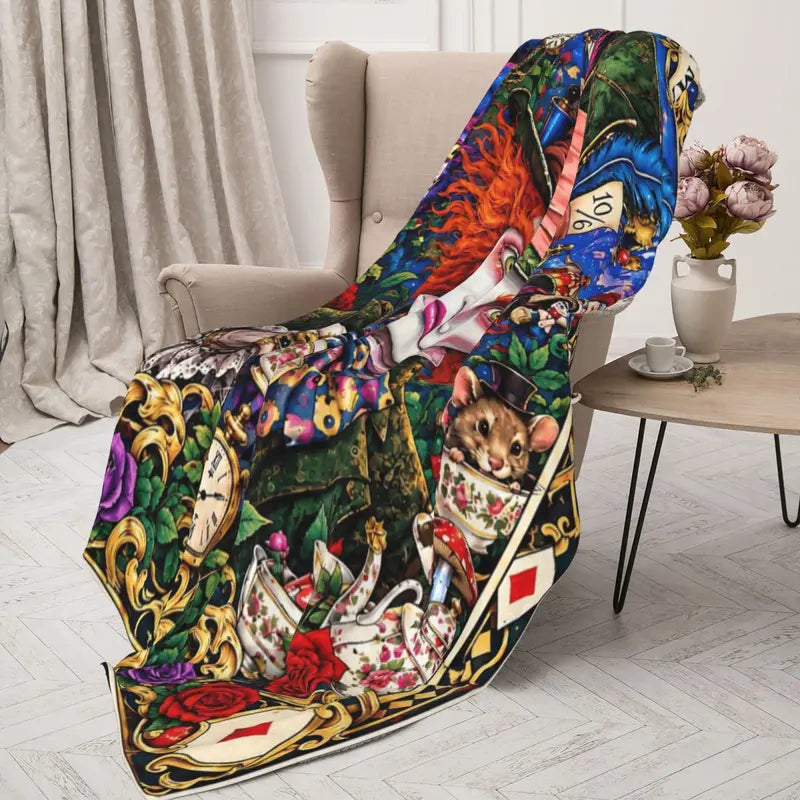 Halloween-M Blanket All Season Sofa Bedroom Chairs Dorm Couch Camping Soft Warm Cozy Bed Fleece Throw Gift for Men Women Boy Girl